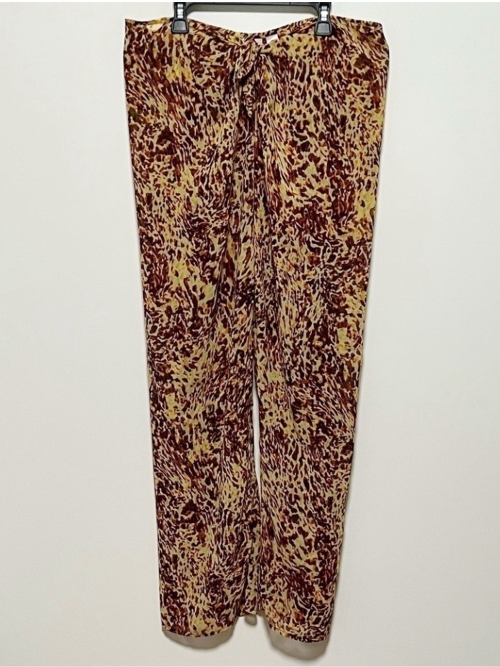 VICTORIA'S SECRET
CAYMAN ANIMAL PRINT tie front SWIM COVER-UP PANT